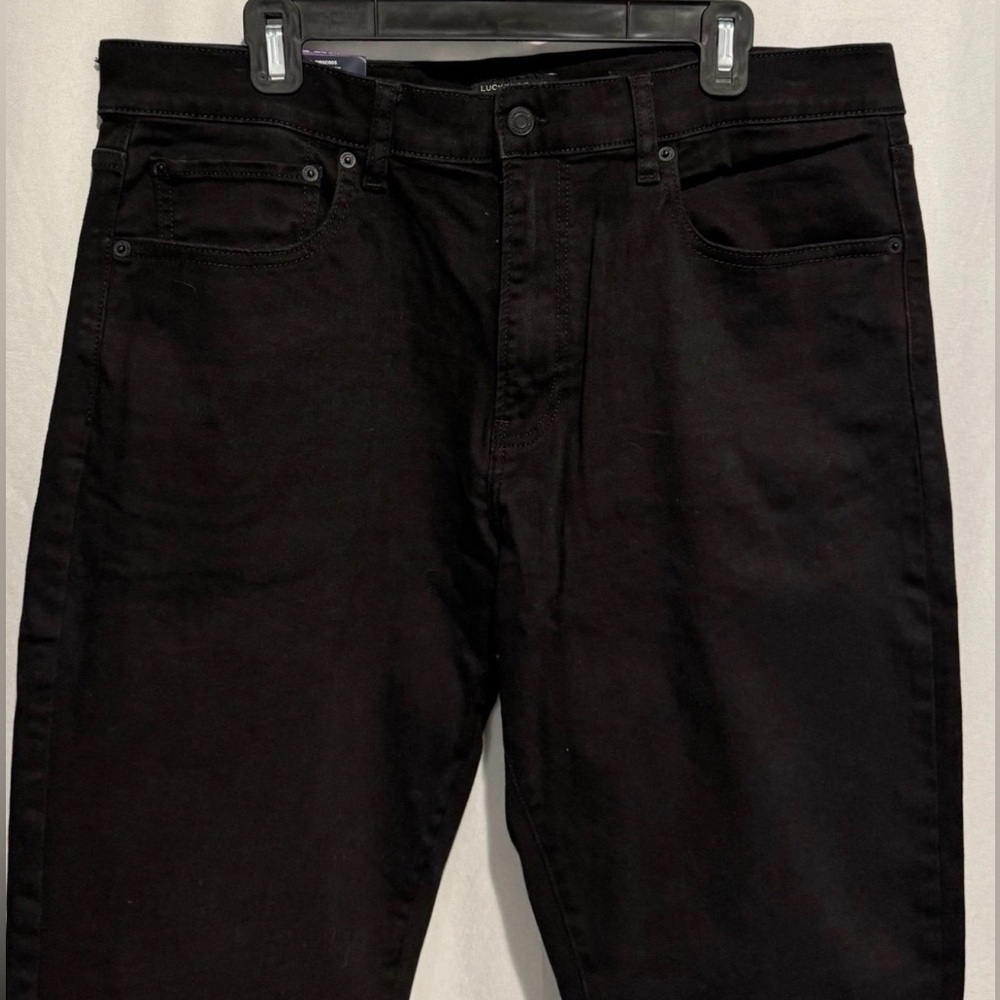 Lucky Brand Mens Jeans 412 Athletic Slim 36 2Way Stretch Black 36 X 34 NWT $99 - Picture 6 of 12